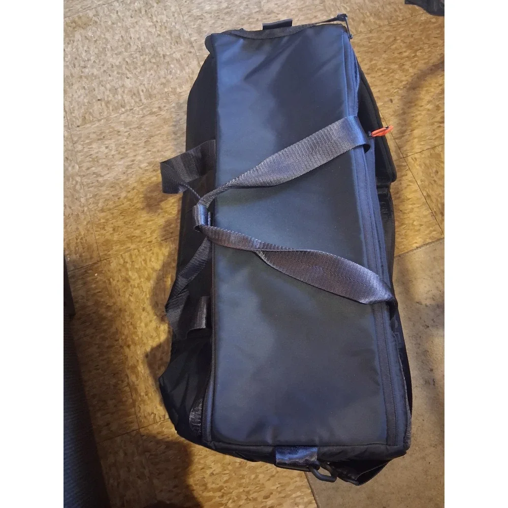 FIGS Aya Healthcare Blue Nylon Duffel Bag Travel Gym Weekender Crossbody Strap